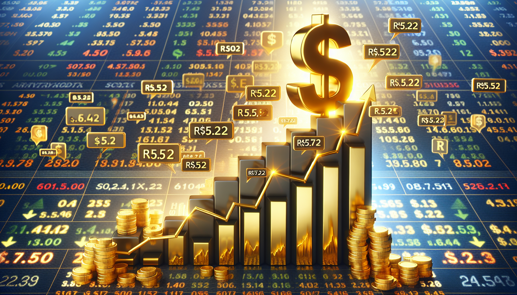 Cenário econômico incerto: inflação em alta, juros futuros em elevação e dólar atinge R$ 5,72, impactando os mercados