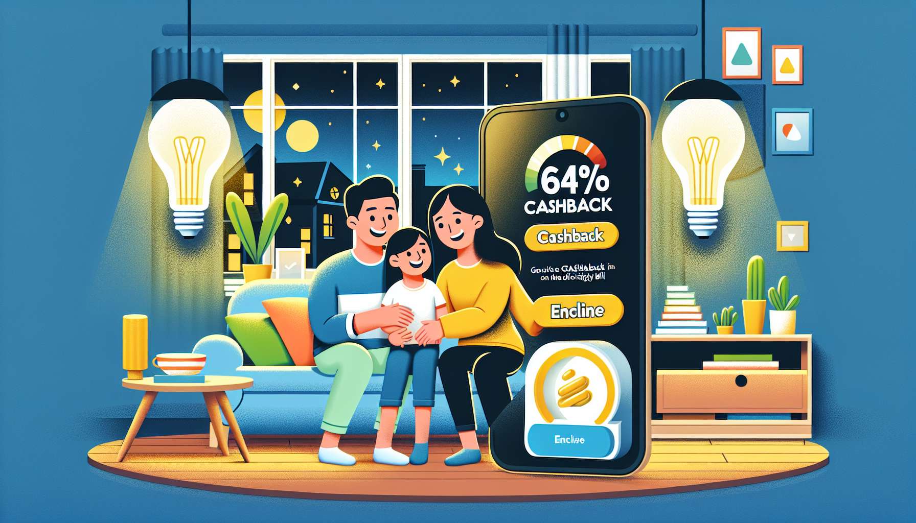 Desconto na conta de luz: Descubra como famílias de baixa renda podem economizar com cashback de até 64% garantido!