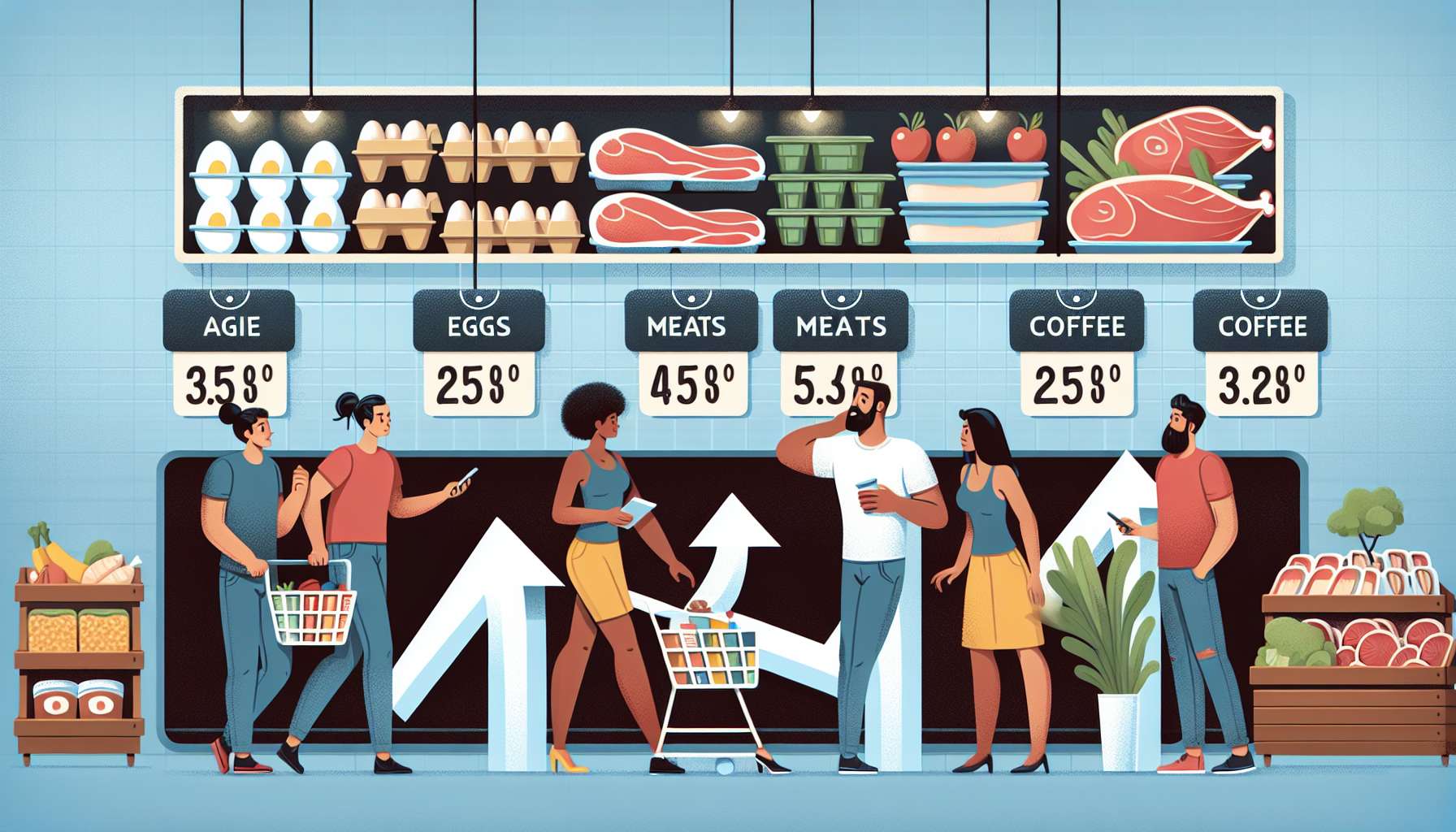 Perspectivas Econômicas: A Escalada nos Preços de Alimentos Essenciais como Café, Carnes e Ovos e o que Esperar no Futuro do Mercado Alimentar