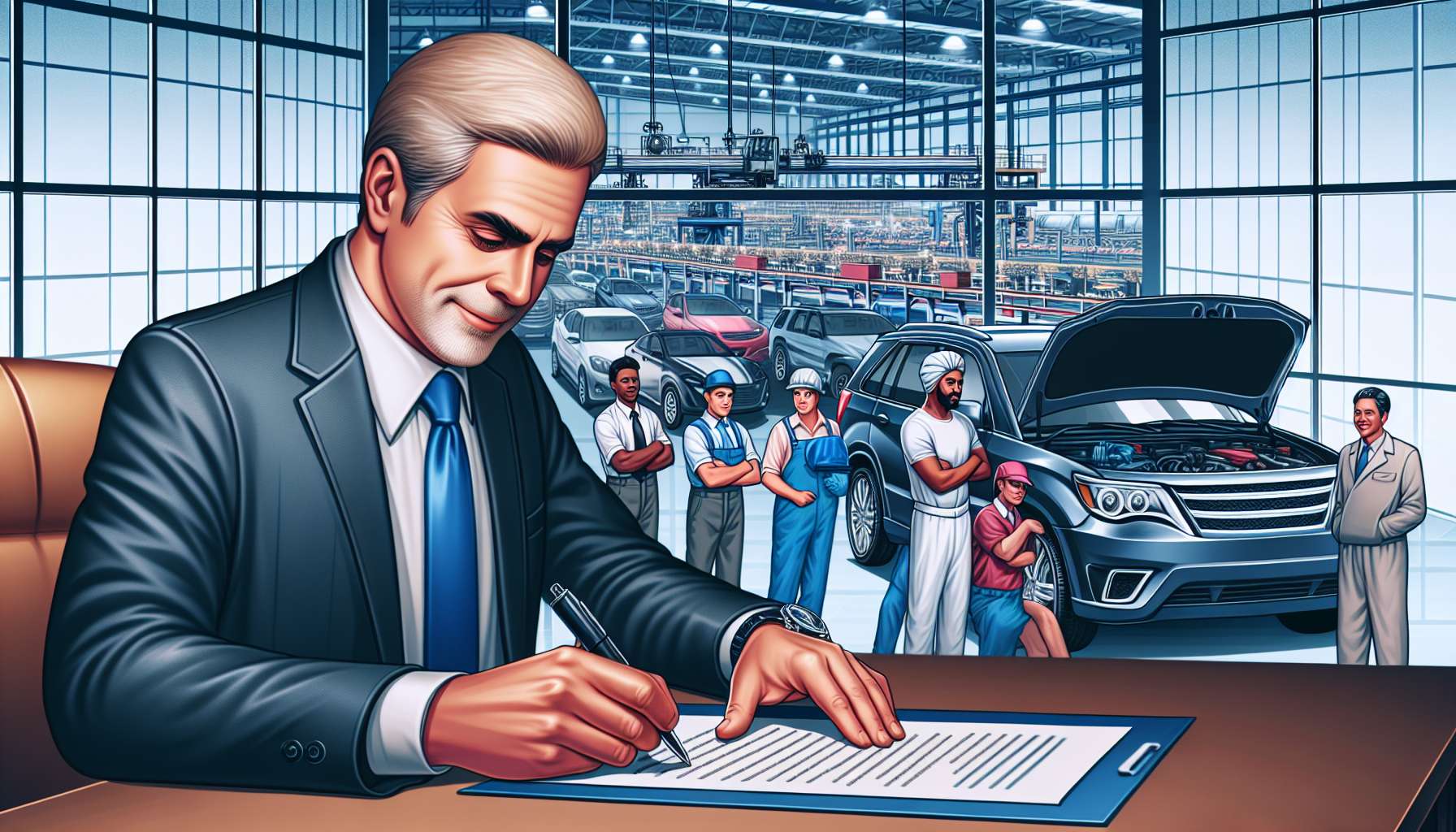 Medida presidencial de Trump visa mitigar efeitos econômicos de tarifas comerciais no setor automobilístico