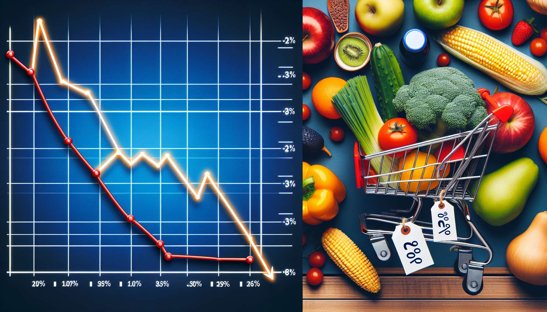 Inflação de Junho desacelera para 0,26% com queda nos preços dos alimentos