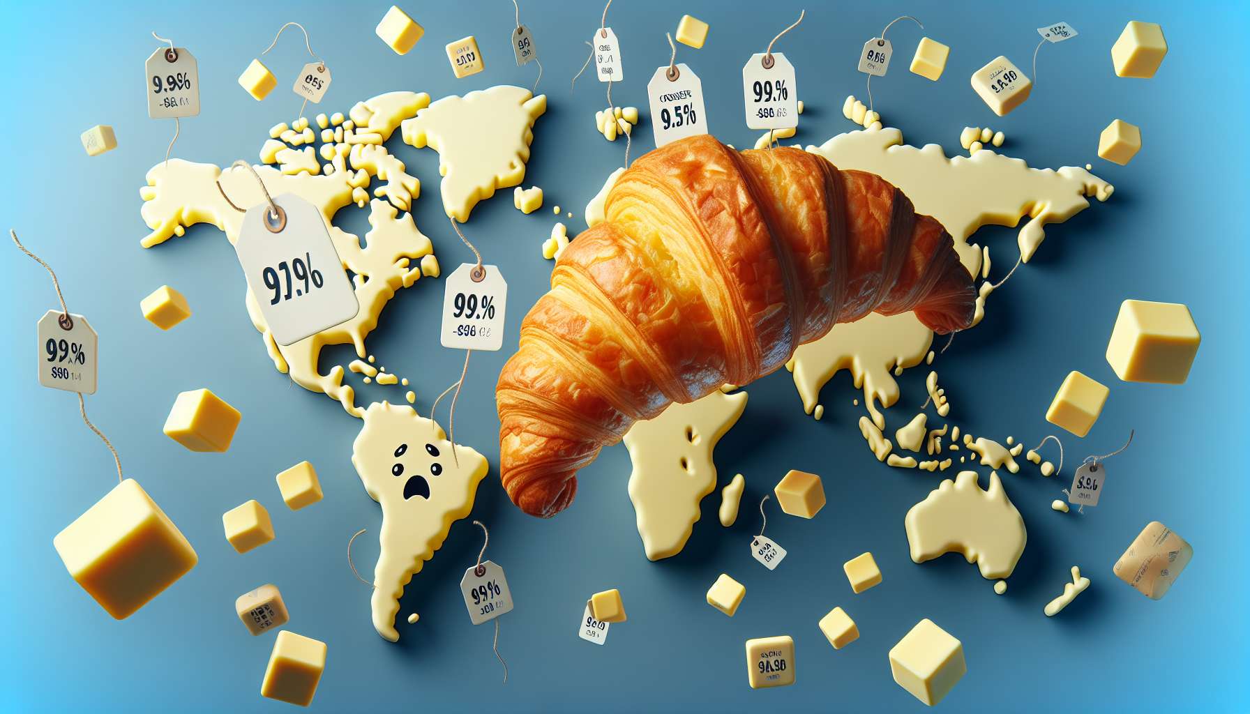 Preço da manteiga em alta impacta produção de croissants no mundo