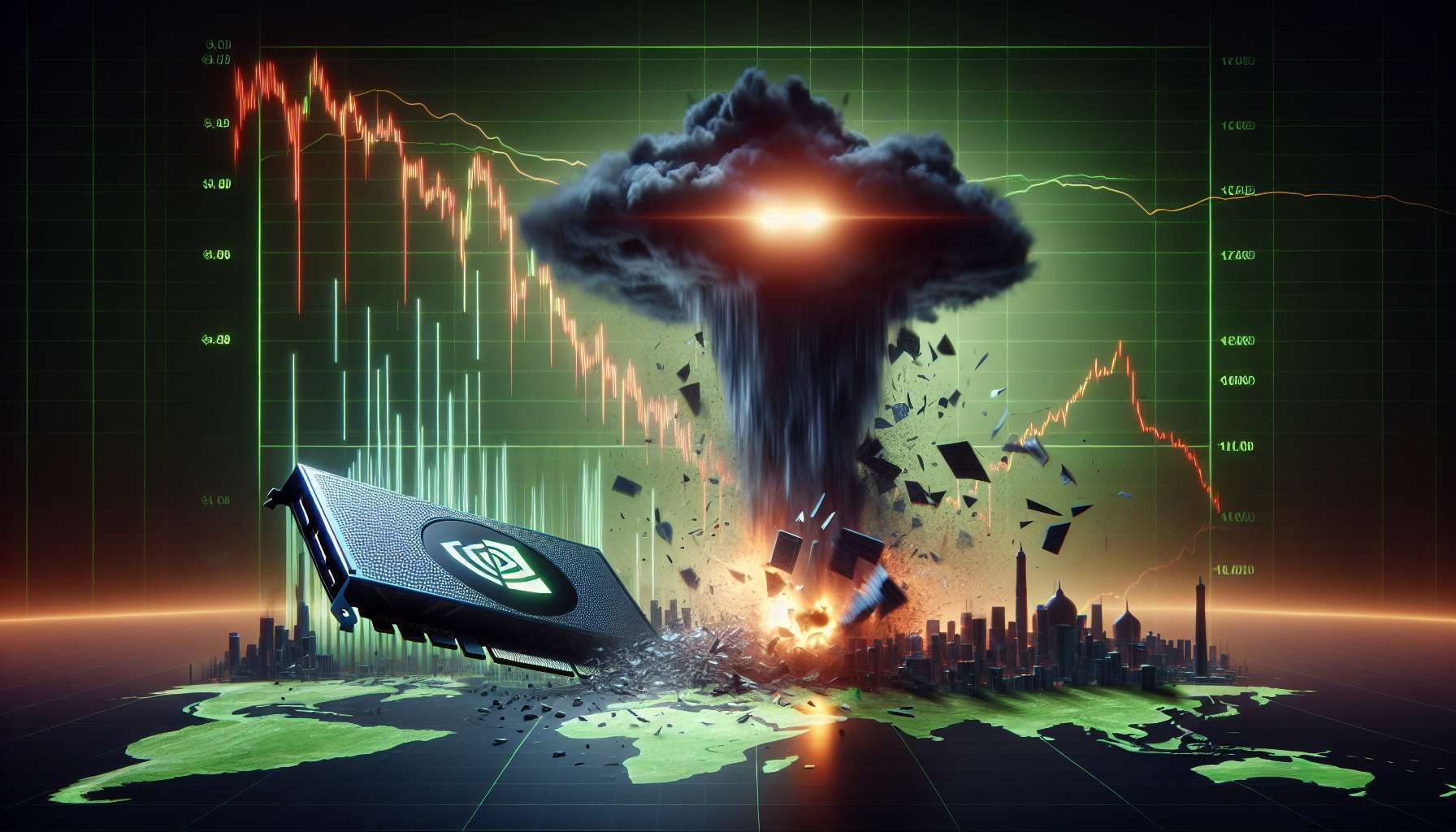 Mercado em queda: Nvidia perde US$ 110 bi com incertezas na China