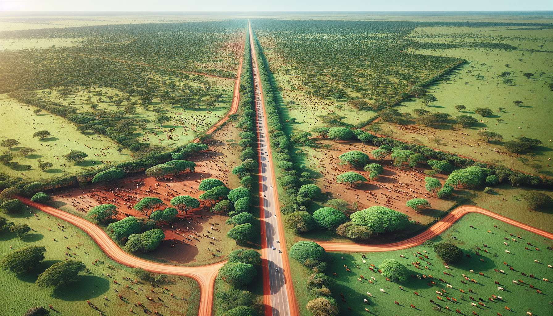 Fazenda Gigante no Brasil: 1.000 km de Estradas e 120 Mil Cabeças de Gado